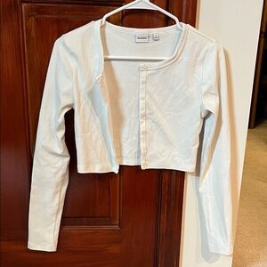Aritzia Button-Up Cropped Cardigan